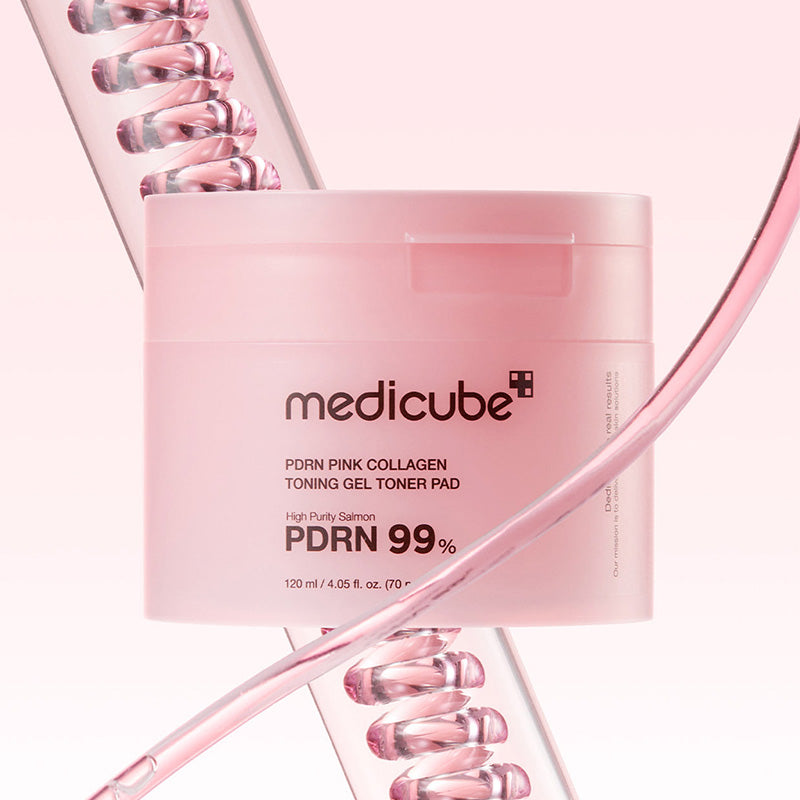 PDRN Pink Collagen Toning Gel Toner Pad