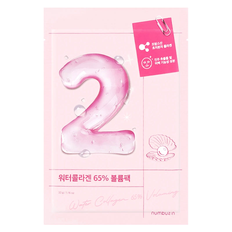 No.2 Water Collagen 65% Voluming Sheet Mask