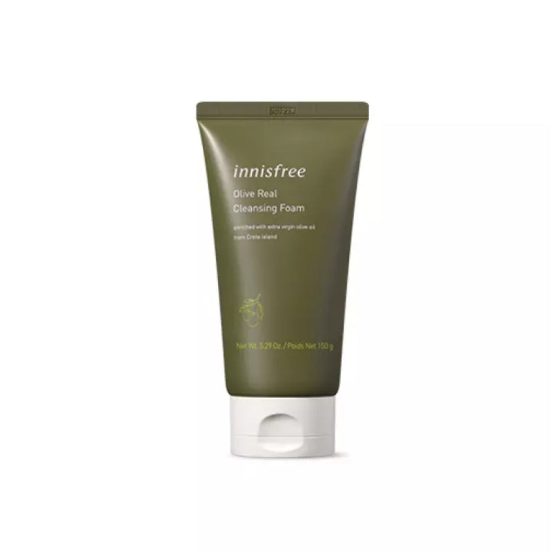 Innisfree Olive Real Cleansing Foam - Korean-Skincare