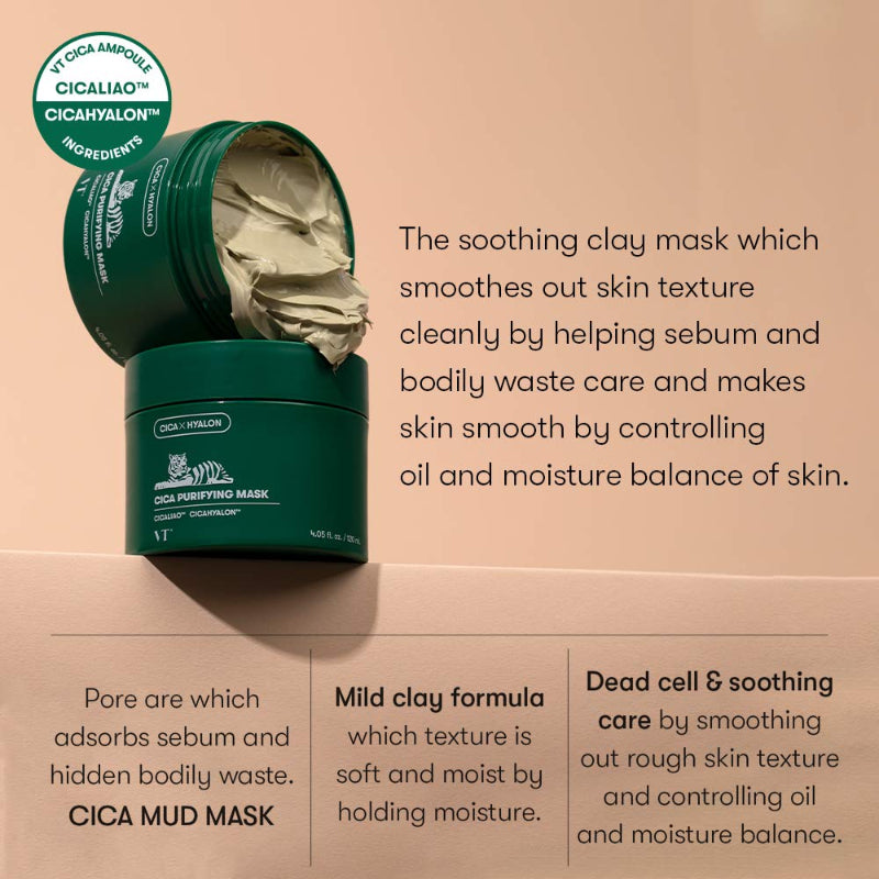 VT Cosmetics Cica Purifying Mask - Korean-Skincare