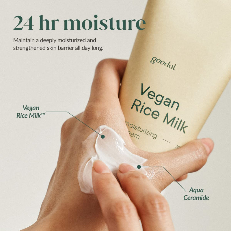  Vegan Rice Milk Moisturizing Cream - Korean-Skincare