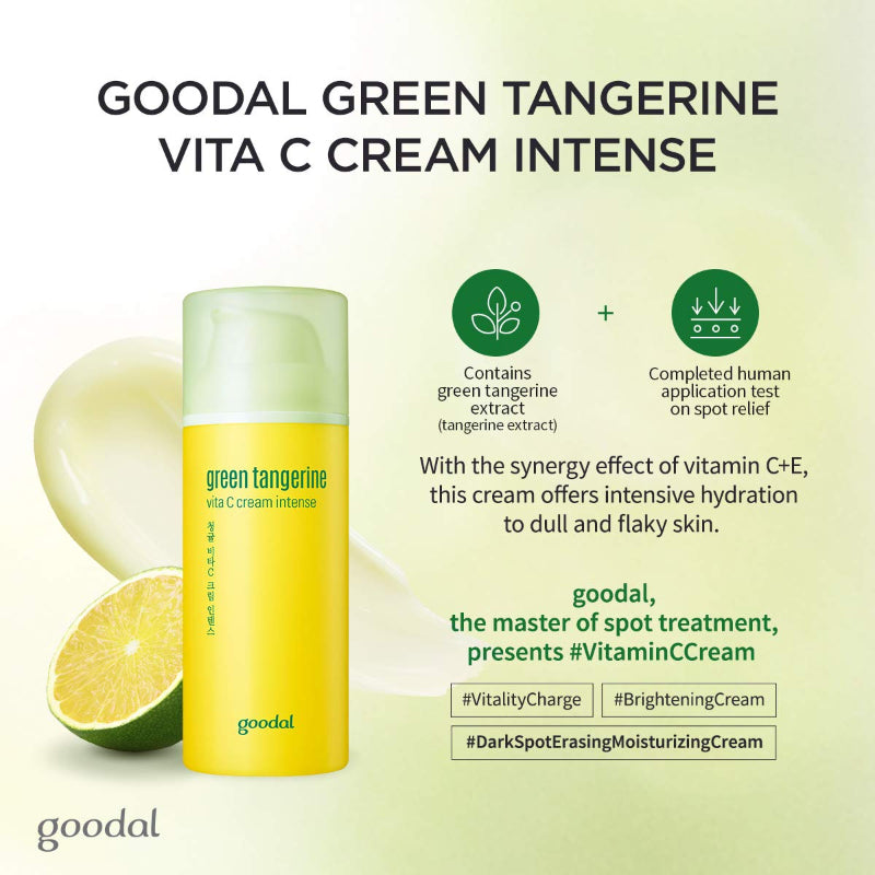 Goodal Green tangerine vitamin C Cream Intense - Korean-Skincare