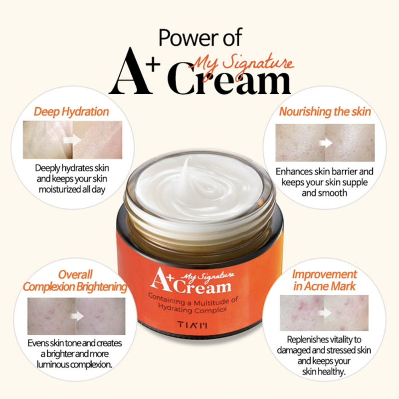 TIA'M My Signature A+ cream - Korean-Skincare