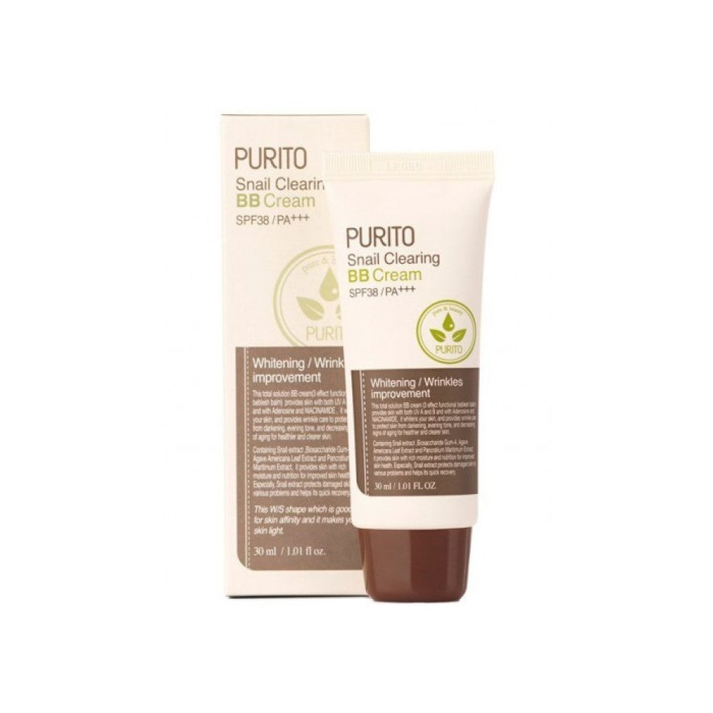 PURITO Snail Clearing BB Cream SPF38 PA+++ - Korean-Skincare