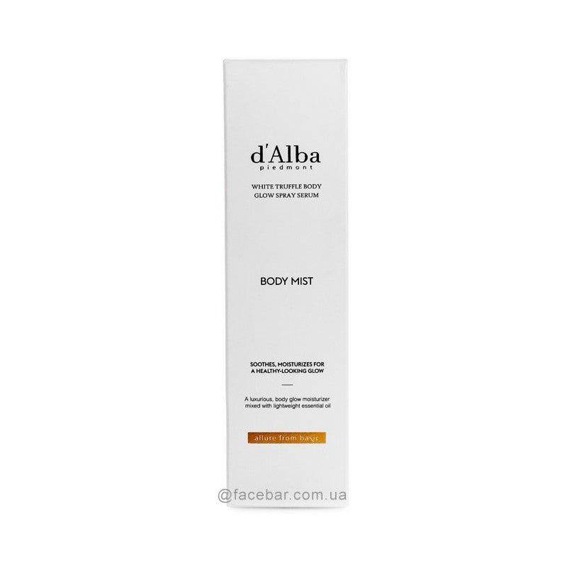 d'Alba White Truffle Body Glow Spray Serum - Korean-Skincare